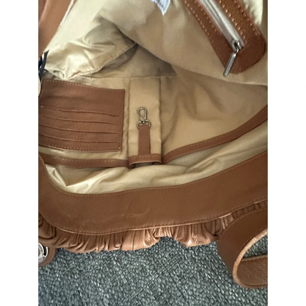Concealed Carry Woolstenhulme Designer Bags Brown Leather Hobo Shoulder Bag NWOT